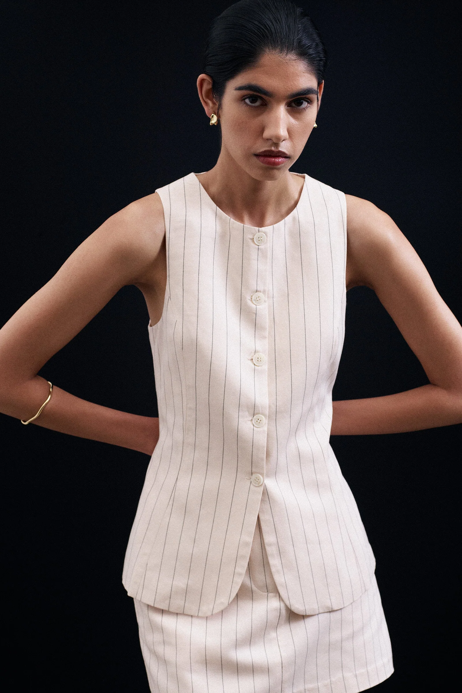 IRVING PINSTRIPE VEST - Image 5