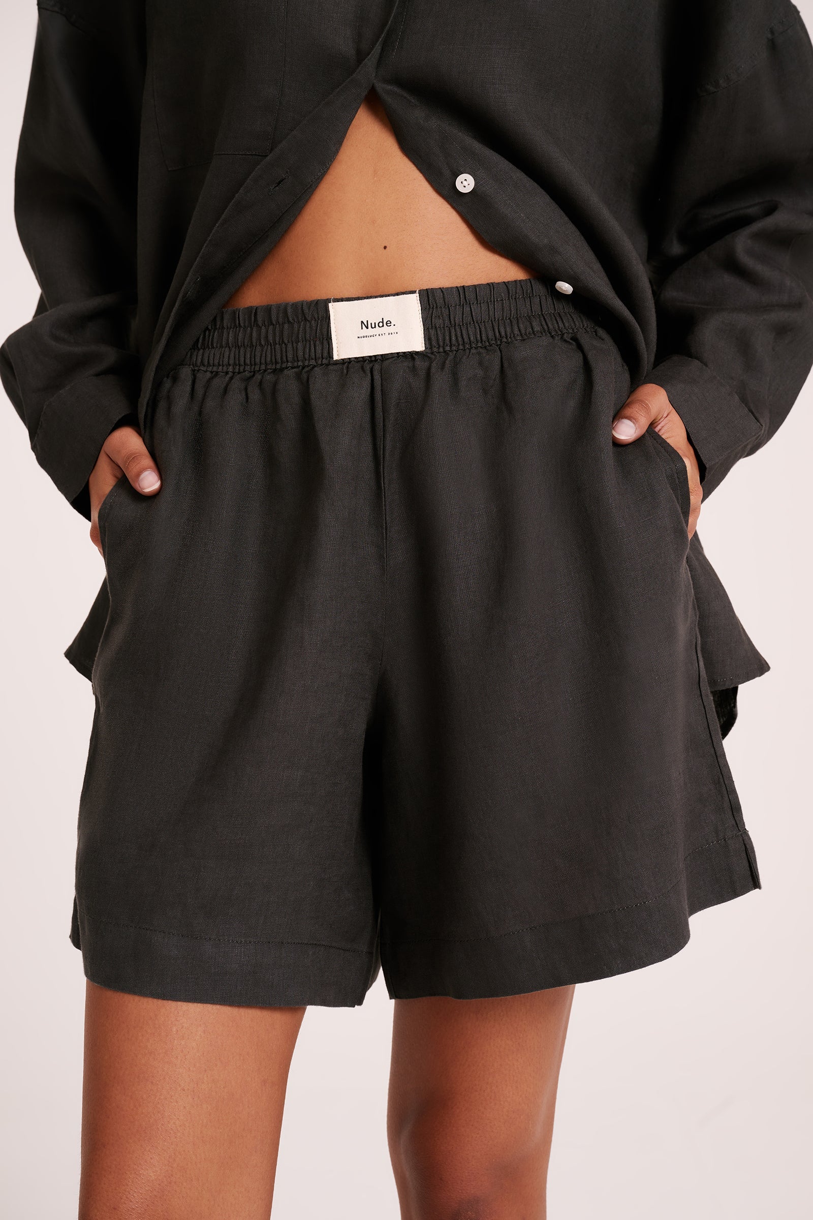 LOUNGE HERITAGE LINEN SHORT - Image 4