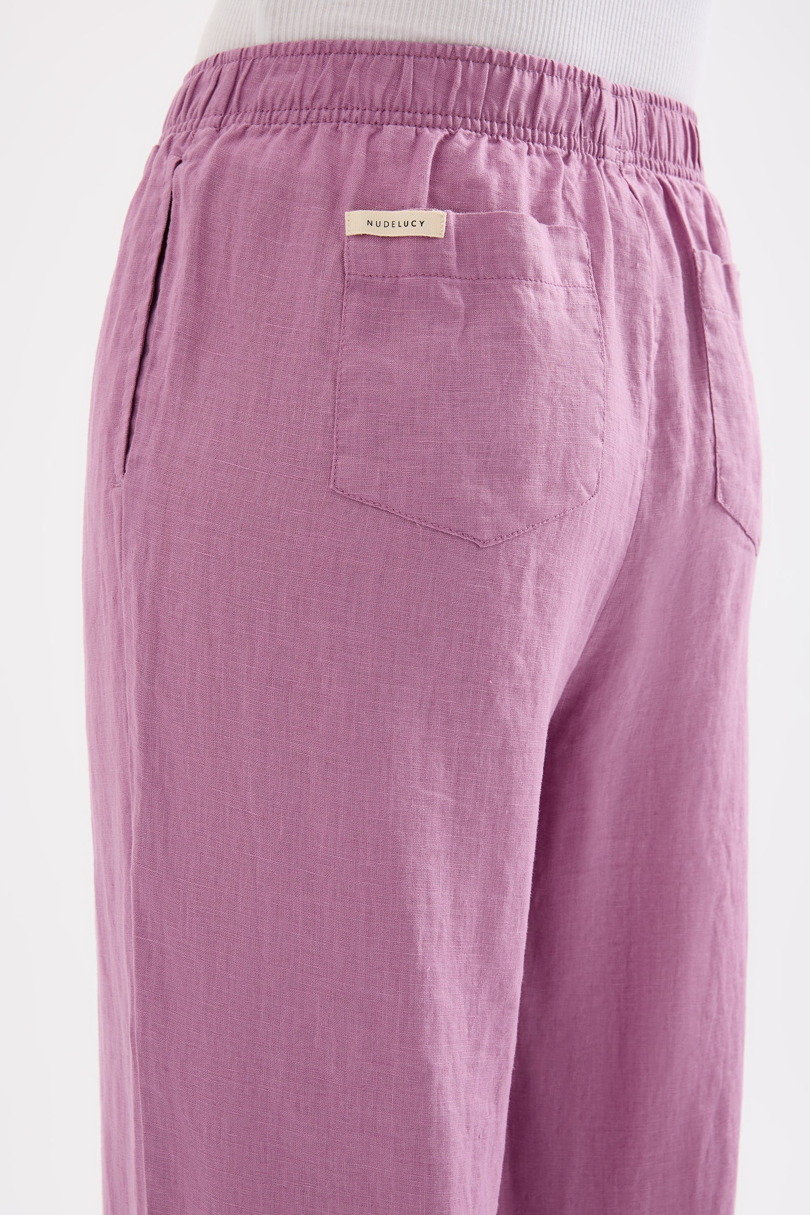LOUNGE LINEN CROP PANT - Image 6