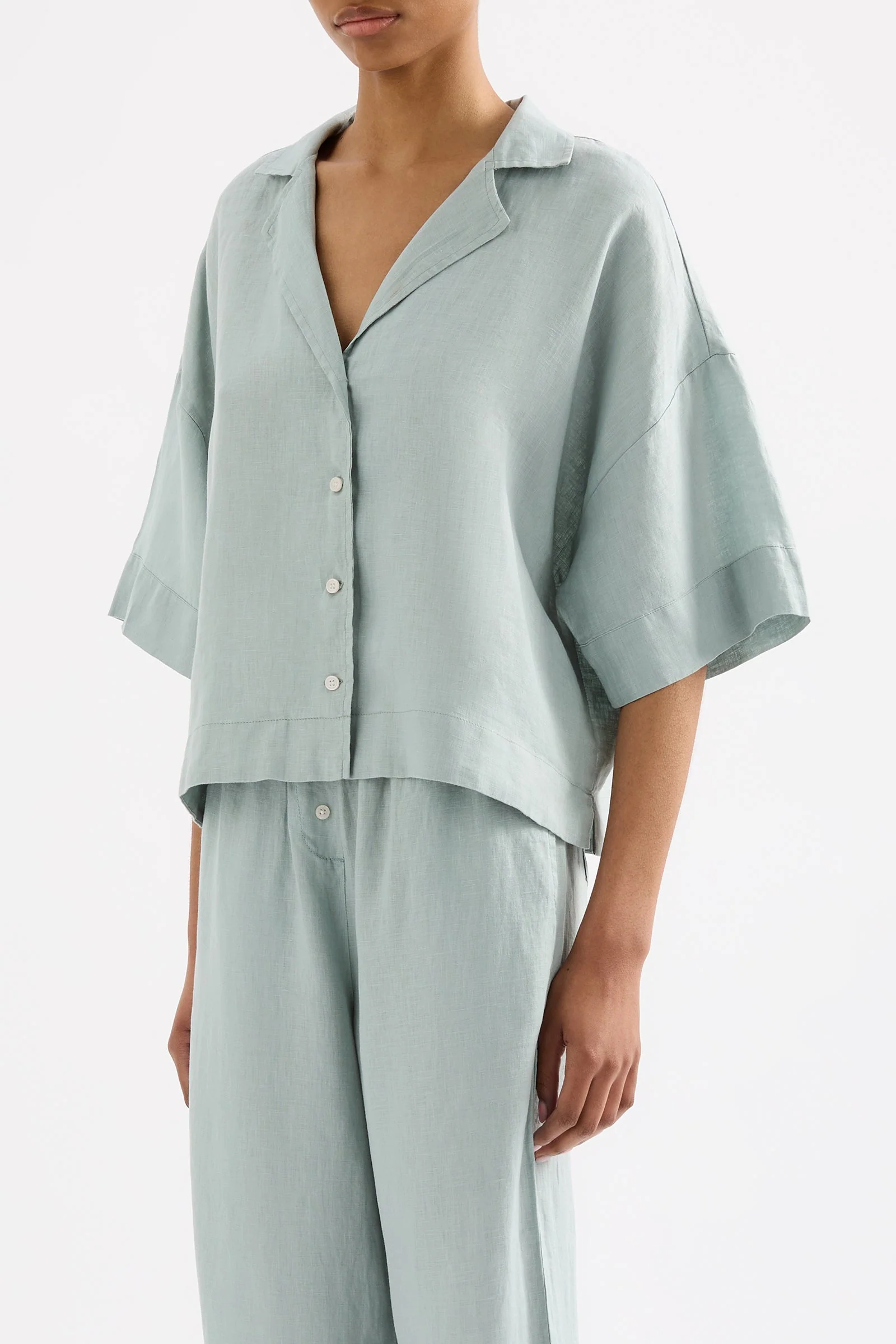 LOUNGE LINEN SHIRT - Image 3