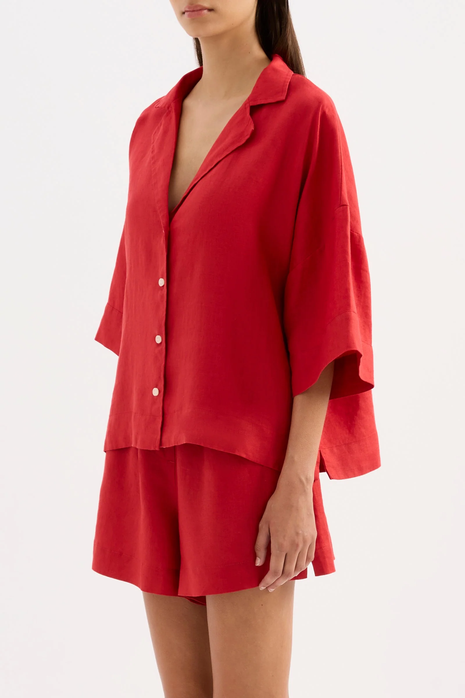 LOUNGE LINEN SHIRT - Image 3
