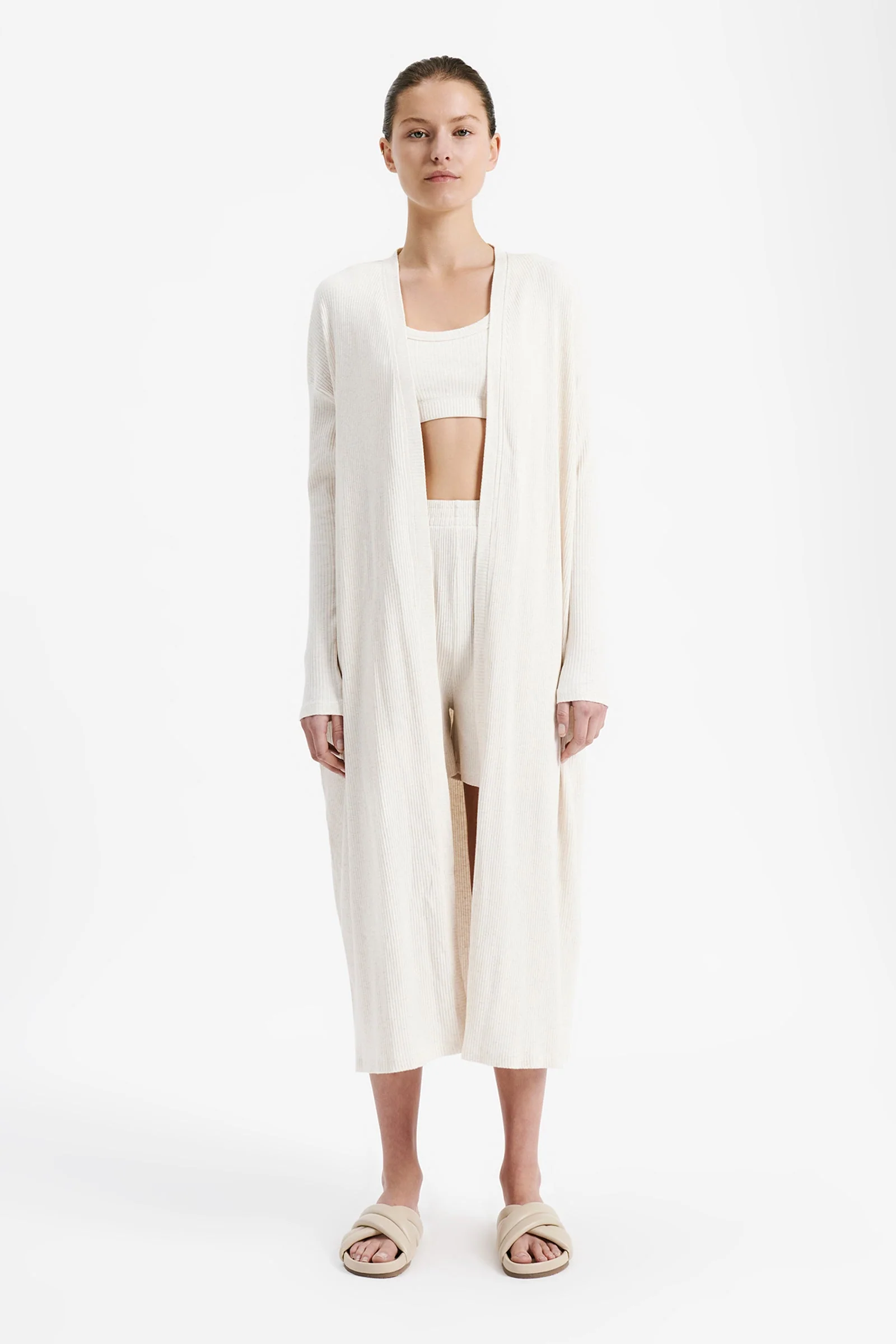 LOUNGE RIBBED LONGLINE SHORT - Image 5
