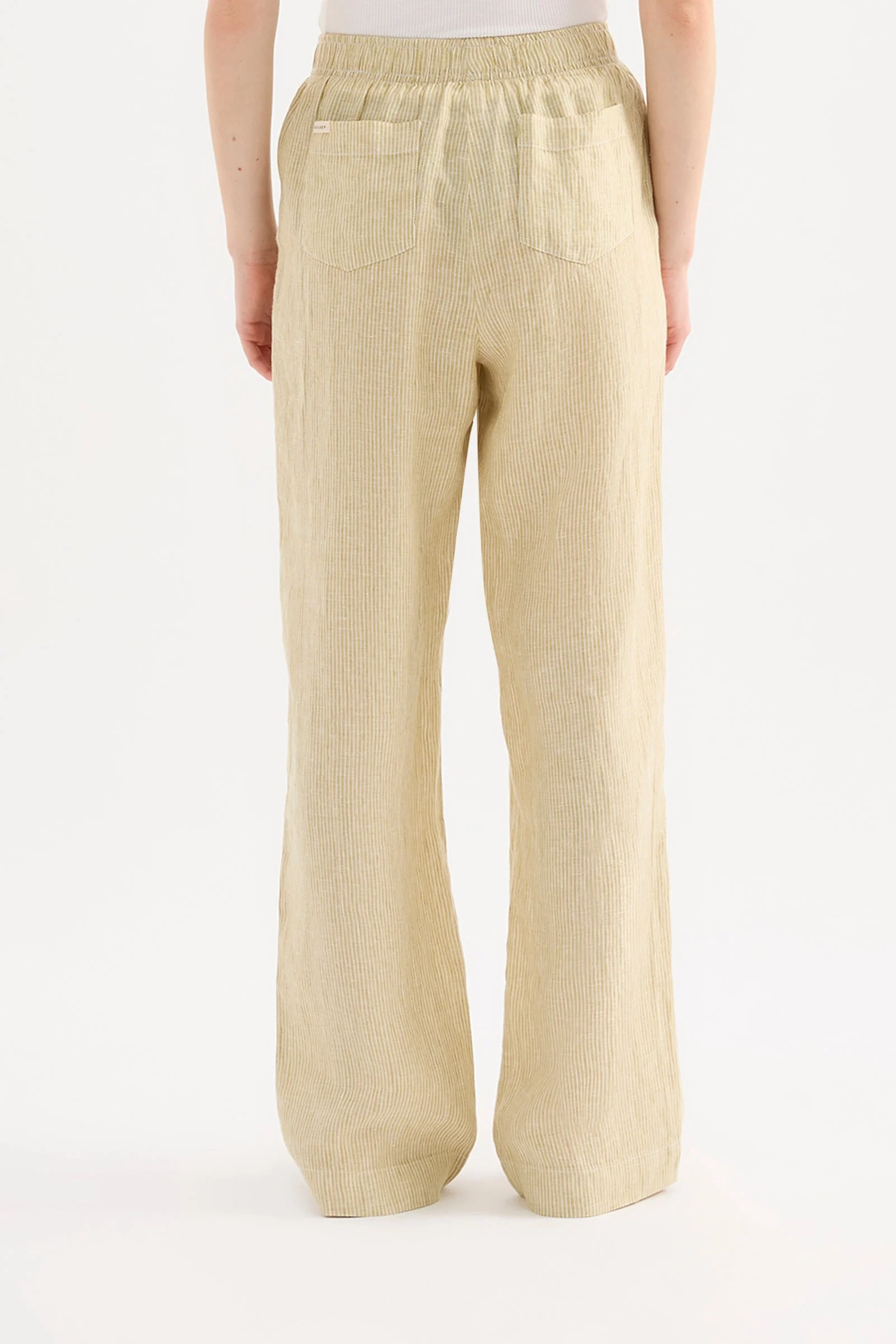 LOUNGE STRIPE LINEN PANT - Image 4