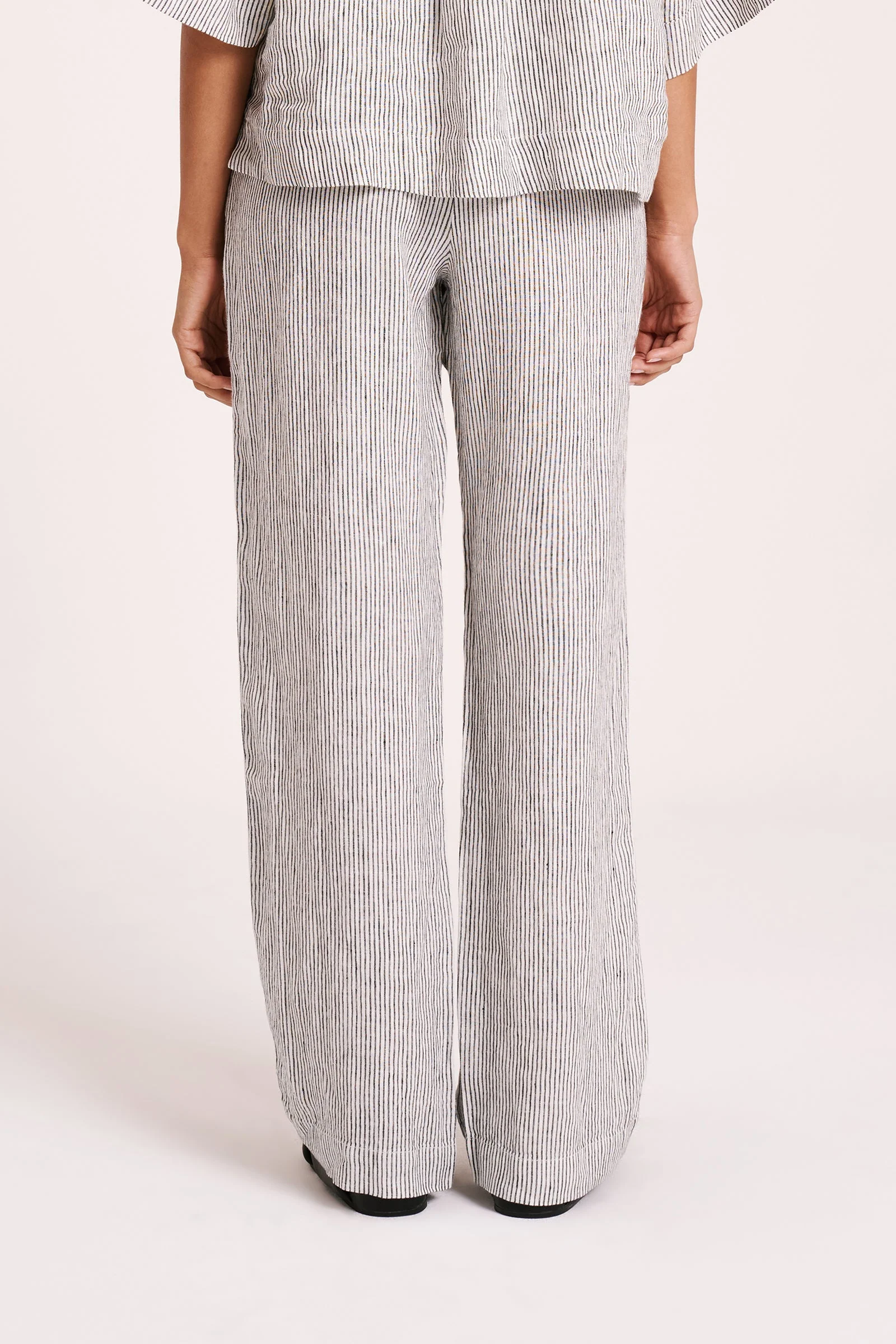 LOUNGE STRIPE LINEN PANT - Image 4
