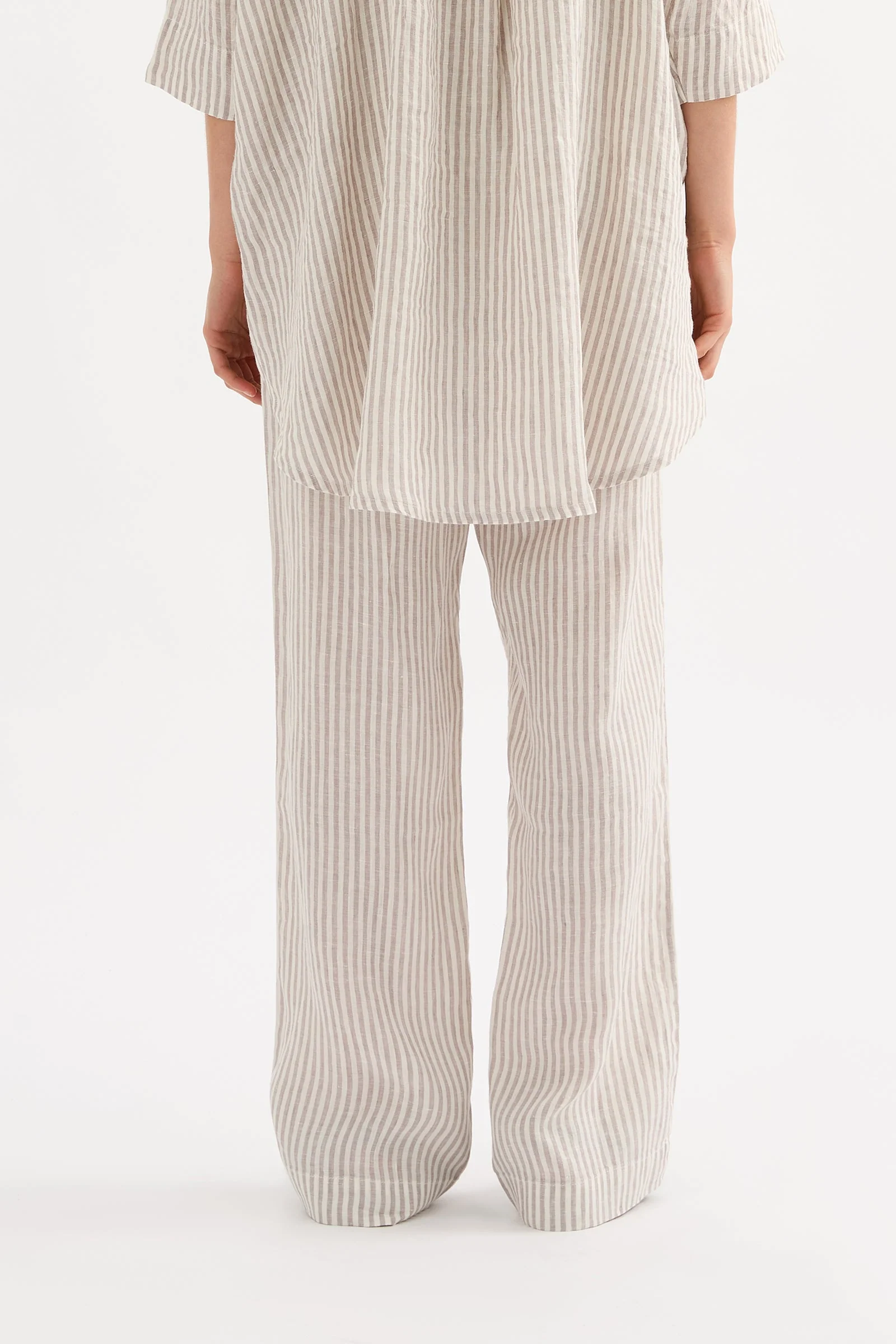 LOUNGE STRIPE LINEN PANT - Image 3