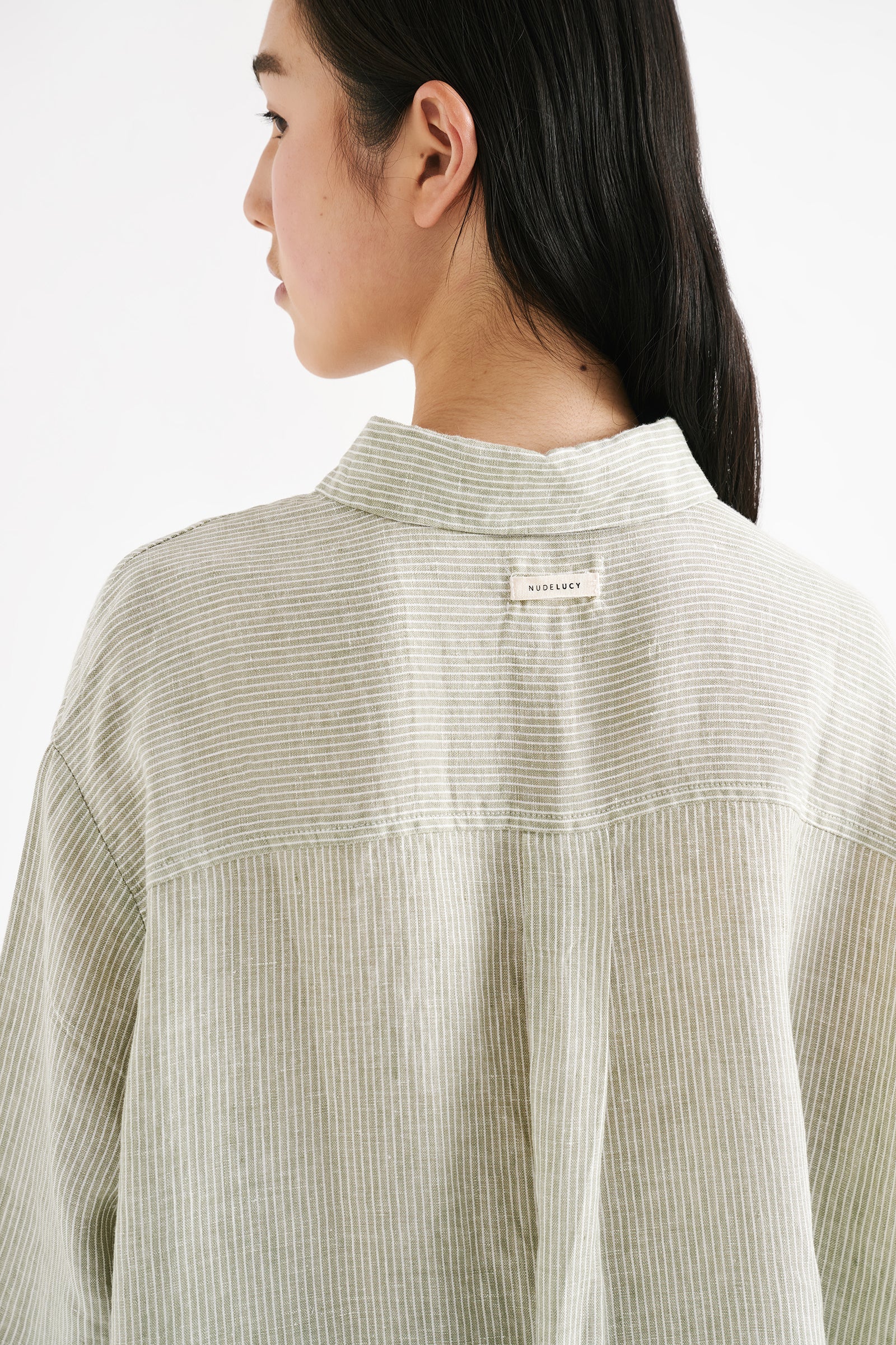 LOUNGE STRIPE LINEN SHIRT - Image 10