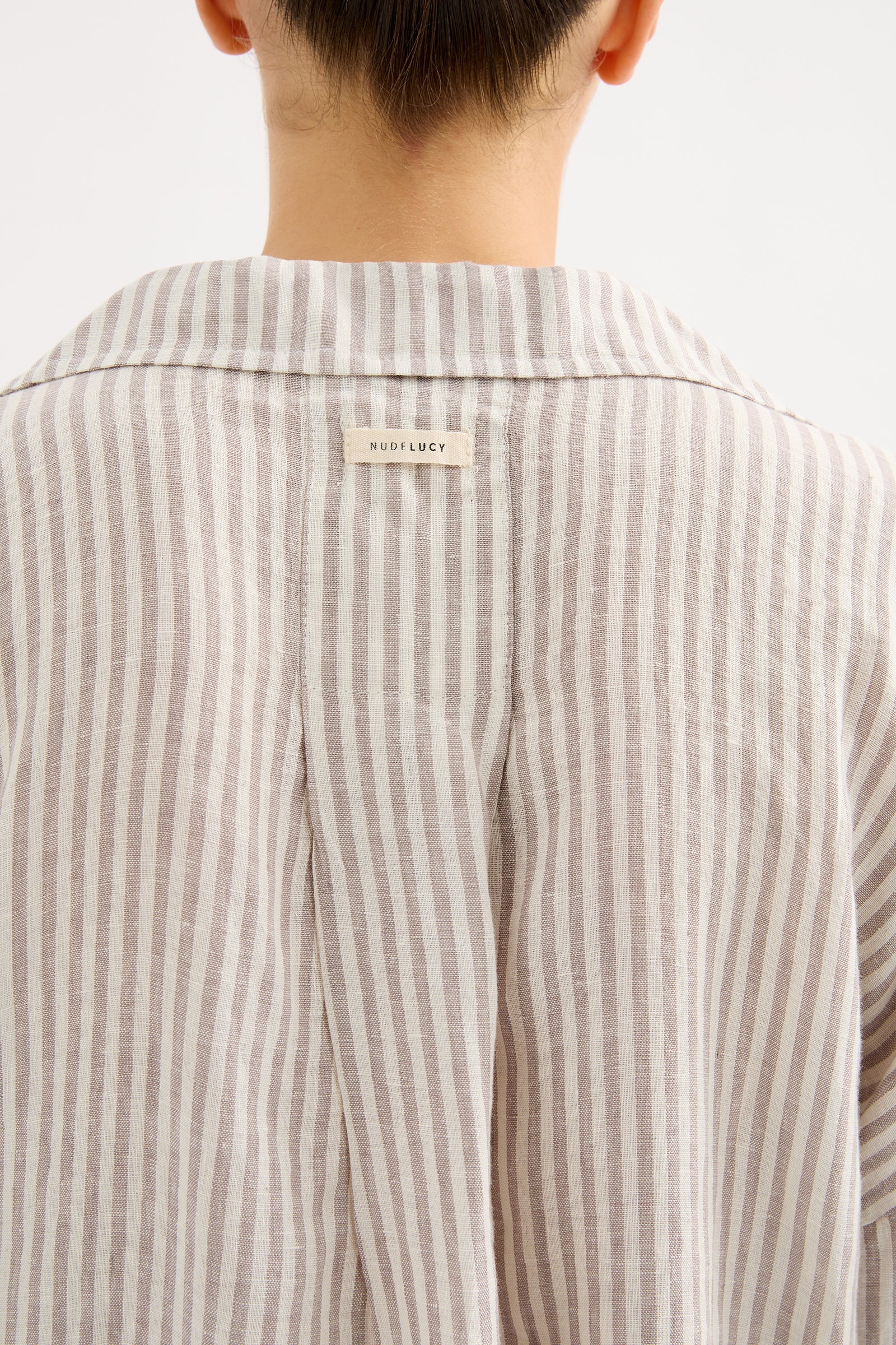 LOUNGE STRIPE LINEN SHIRT - Image 5
