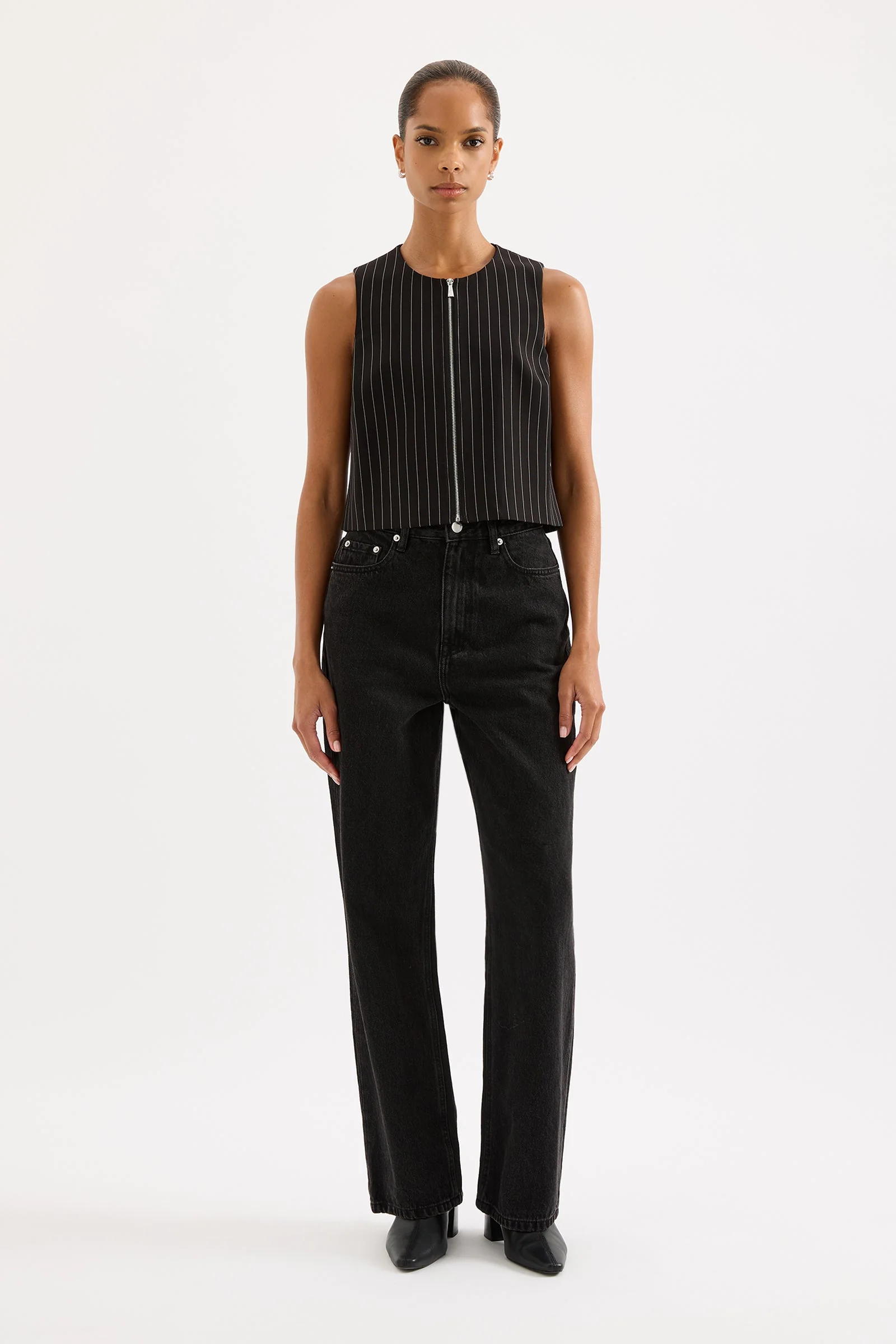 MAEVE PINSTRIPE VEST