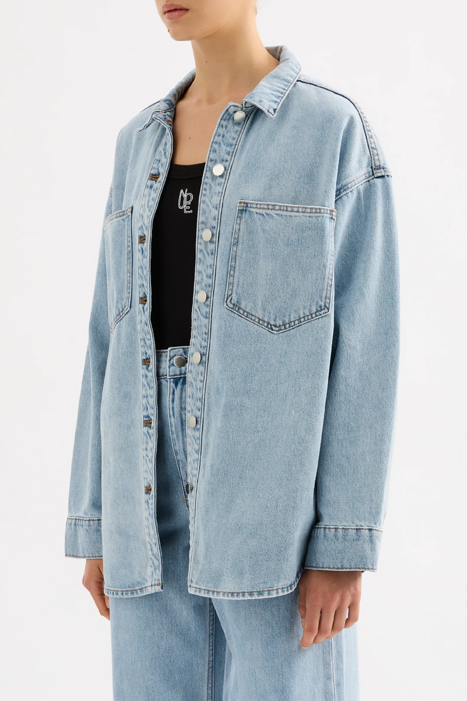 ORGANIC DENIM OVERSHIRT - Image 8