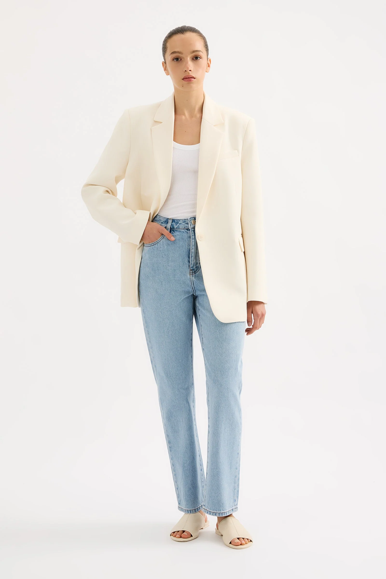 ORGANIC STRAIGHT LEG JEAN - Image 7