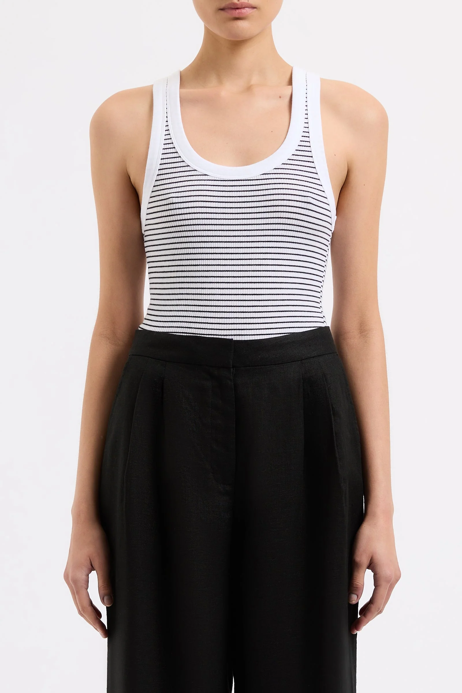 ORGANIC STRIPE RIB SINGLET - Image 8