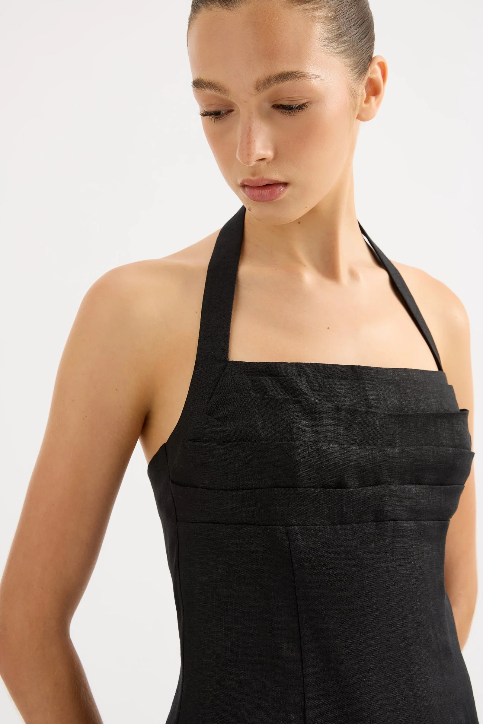 REYES LINEN MINI DRESS - Image 8