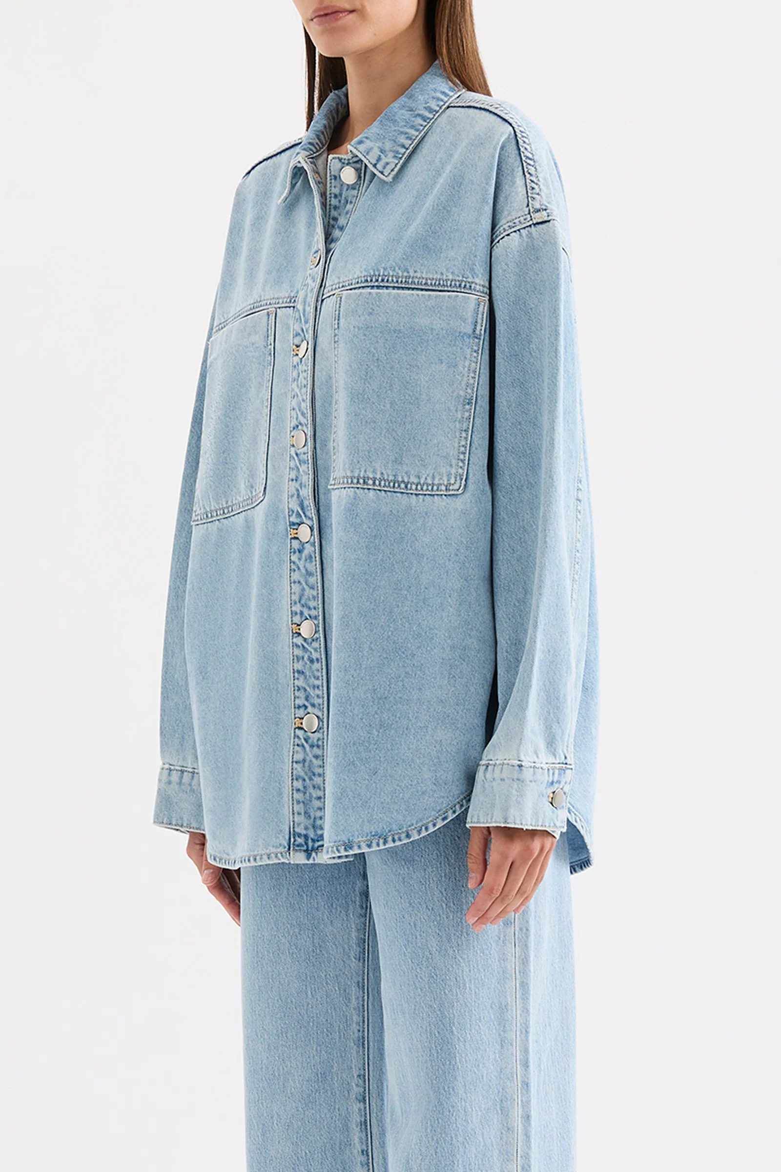 SHEEBA DENIM OVERSHIRT - Image 3