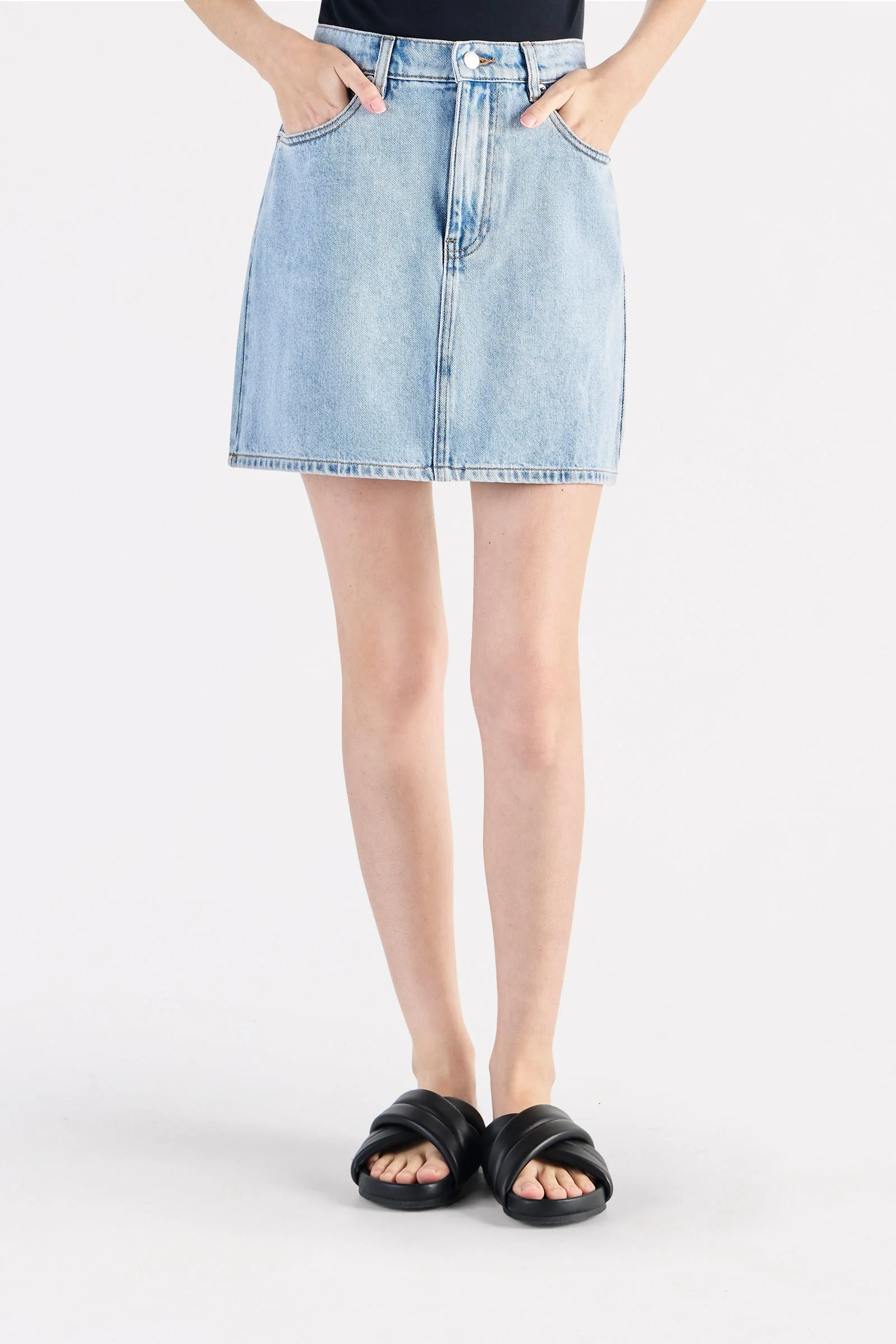 SIA DENIM MINI SKIRT - Image 8