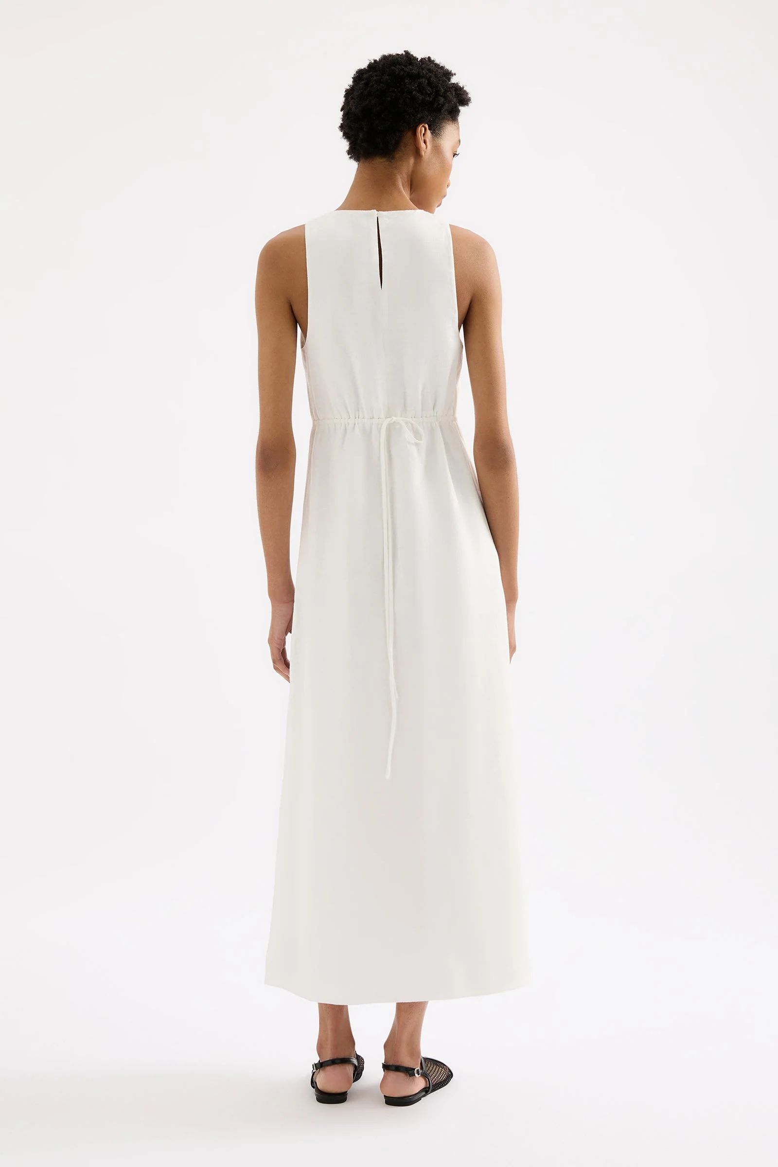 THILDA LINEN MAXI DRESS - Image 4