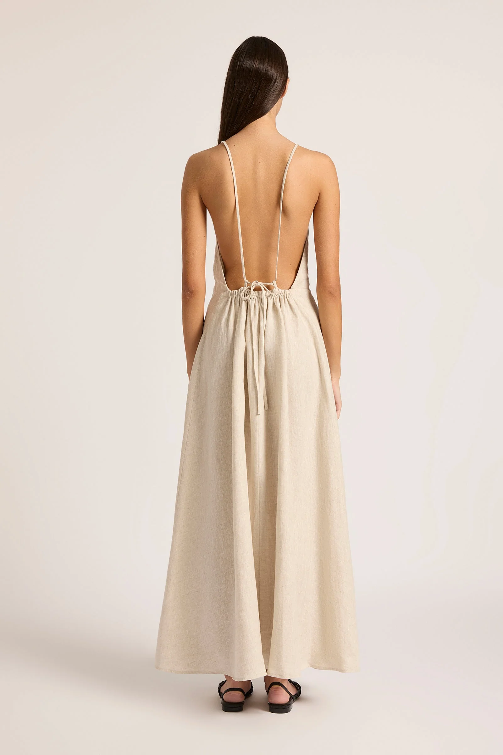 ZIBA LINEN MAXI DRESS - Image 3